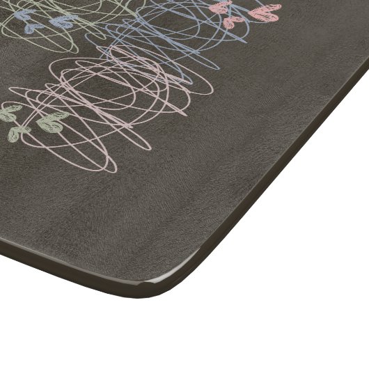 Werk in uitvoering - Krabbel en harten Snijplank (Hoek)