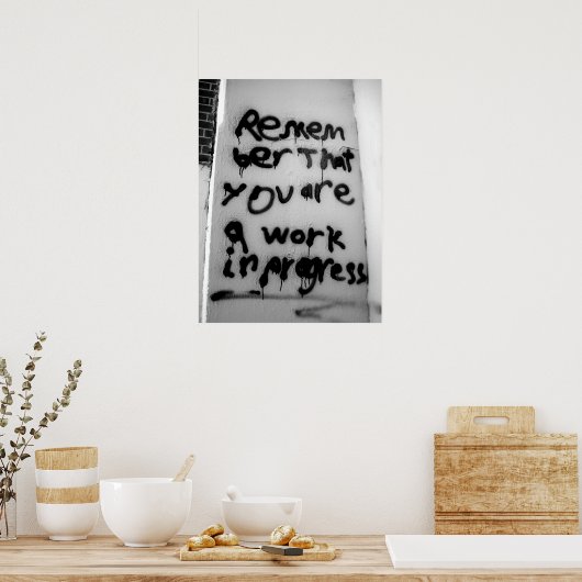 Werk in uitvoering poster (Keuken)