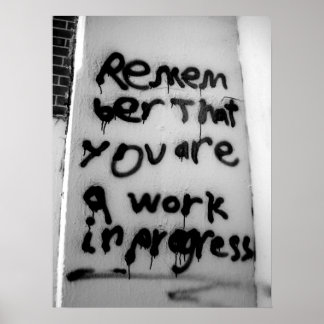 Werk in uitvoering poster