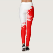 Werk in uitvoering rood leggings (Achterkant)