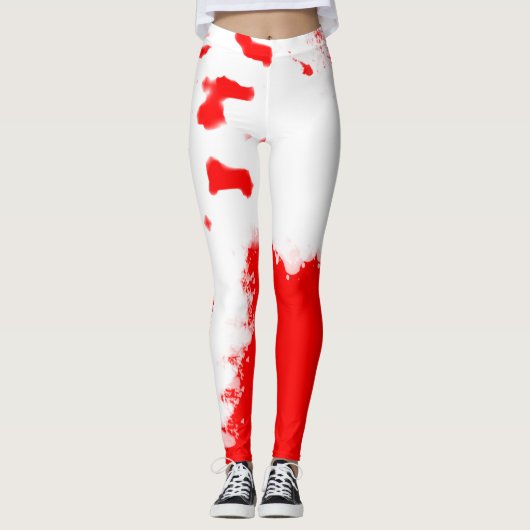 Werk in uitvoering Rood V2 Leggings (Voorkant)