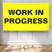 Werk in uitvoering spandoek