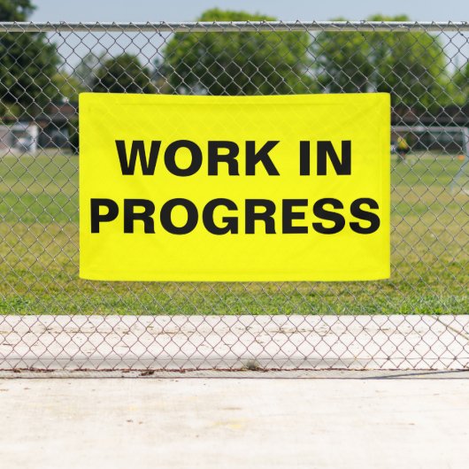 Werk in uitvoering spandoek (Insitu)