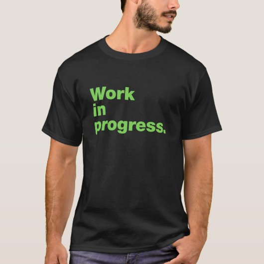 Werk in uitvoering t-shirt (Voorkant)