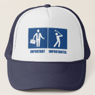 Werk is belangrijk, golf is belangrijker trucker pet