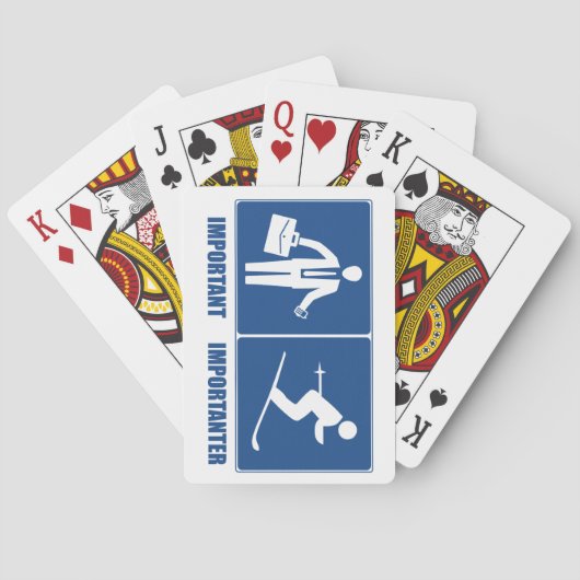 Werk is Belangrijk, Skien is Belangrijker Pokerkaarten (Achterkant)