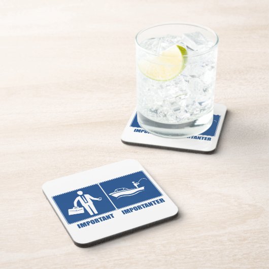 Werk Is Belangrijk, Vissen Is Belangrijker Onderzetter (Rechterzijde)