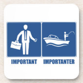 Werk Is Belangrijk, Vissen Is Belangrijker Onderzetter (Voorkant)