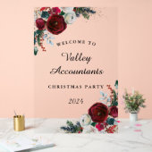 Werk Jaarlijks Kerstfeest Bloemen Acryl Teken Acryl Bord (Huwelijk)