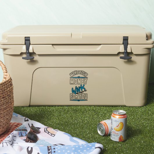 Werk je geld goed voor je sticker (Koeler)