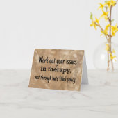 Werk je problemen in therapie niet beleid kaart (Gele Bloem)