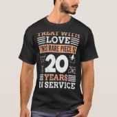 Werk Jubileum 20 jaar service Jubileum T-shirt (Voorkant)