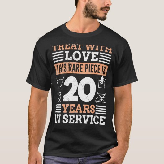 Werk Jubileum 20 jaar service Jubileum T-shirt (Voorkant)