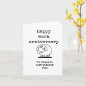 Werk Jubileum, we zouden verloren zijn, Kaart (Gele Bloem)