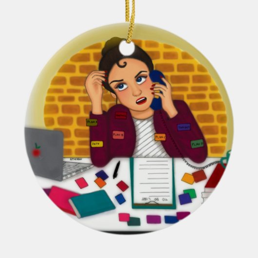 werk keramisch ornament (Voorkant)