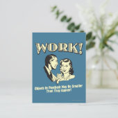 Werk: kleiner dan ze verschijnen briefkaart (Staand voorkant)