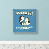 Werk: kleiner dan ze verschijnen canvas afdruk (Insitu (Houten vloer))