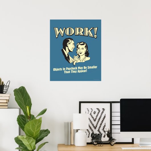 Werk: kleiner dan ze verschijnen poster (Thuiskantoor)