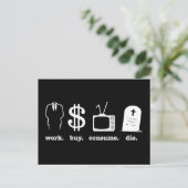 werk koopt consumentenslijm briefkaart (Staand voorkant)