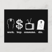 werk koopt consumentenslijm briefkaart (Voorkant)