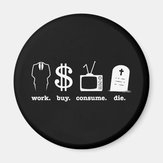 werk koopt consumentenslijm magneet (Voorkant)