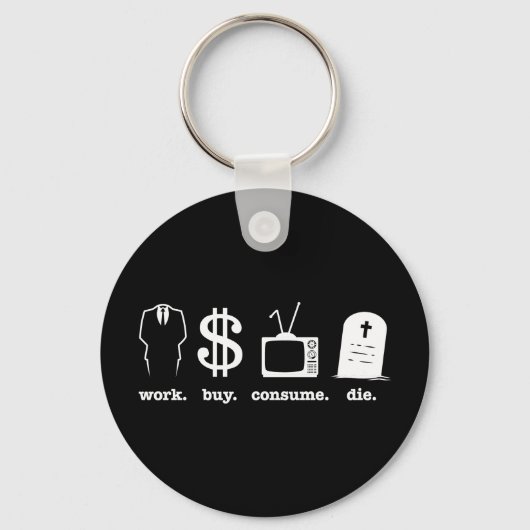 werk koopt consumentenslijm sleutelhanger (Voorkant)