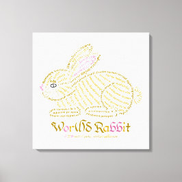 Werk(l)d Konijnencanvas Print