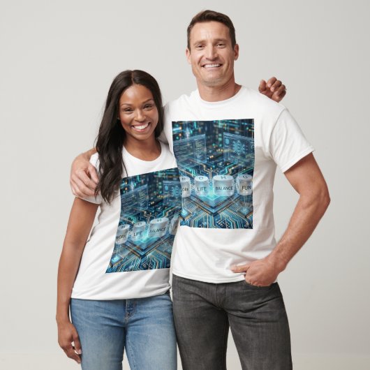 Werk Leven Balans | Tech Programmeur Coderen | Ne T-shirt (Unisex)