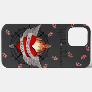 Werk Liefde Balans kompas en polka stippen Case-Mate iPhone Case