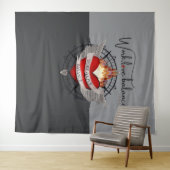 Werk, Liefde, Balans kompas ontwerp Wandkleed (In Situ (horizontaal))