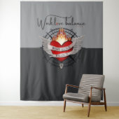 Werk, Liefde, Balans kompas ontwerp Wandkleed (In situ)