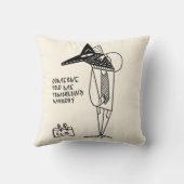 Werk maandag druk moe kussen (Achterkant)