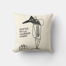 Werk maandag druk moe kussen