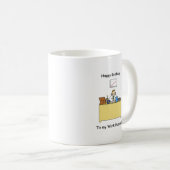 Werk Man Gelukkige Verjaardag Koffiemok (Voorkant rechts)