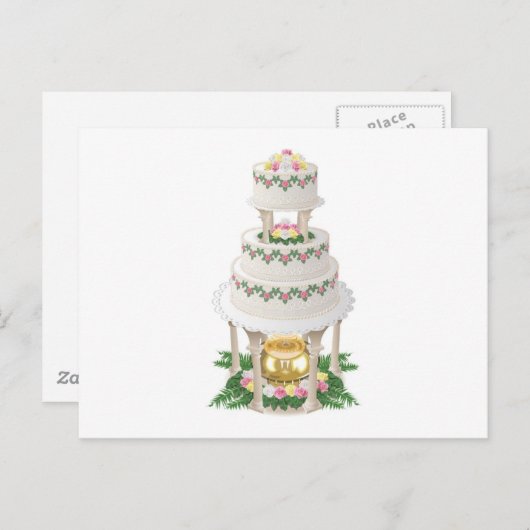 Werk met de bruiloft mee briefkaart (Voorkant / Achterkant)