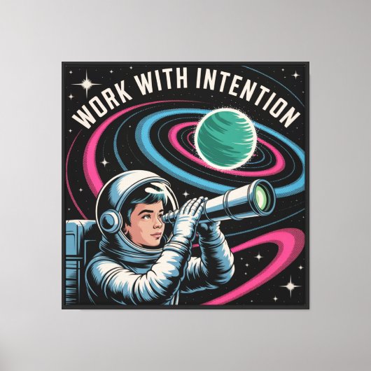 Werk Met Doel Canvas Afdruk (Voorkant)