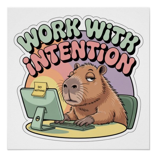Werk Met Doel Perfect Poster (Voorkant)