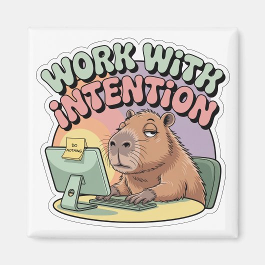 Werk Met Intentie Magneet (Voorkant)