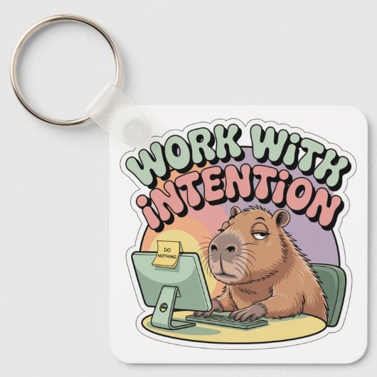 Werk Met Intentie Sleutelhanger (Voorkant)
