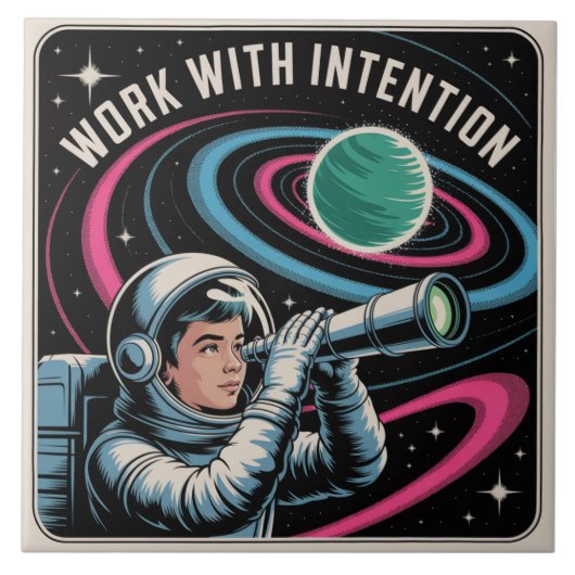 Werk met intentie tegeltje (Voorkant)