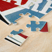 Werk met zorg -  Depressie Era WPA-Poster Legpuzzel (Zijkant)