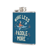 Werk minder peddel meer kajakken heupfles (Links)