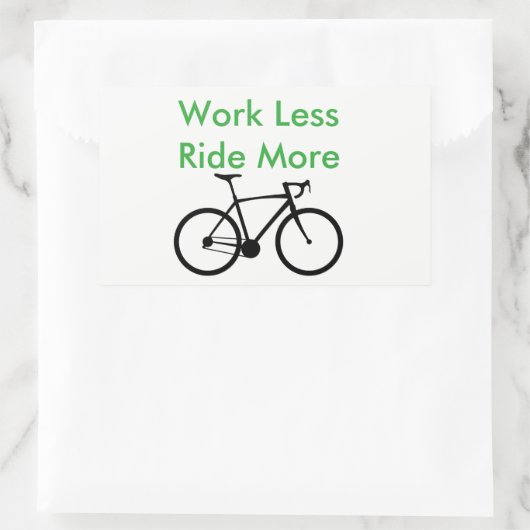 Werk Minder Rijden Meer sticker (Tas)