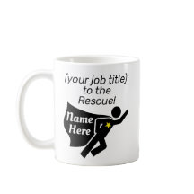 Werk Mok Gepersonaliseerde Superheld Job Titel en