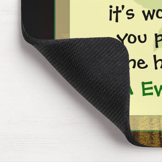 Werk Motivatie Mousepad Muismat (Hoek)