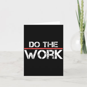 Werk Motiverende Positieve Inspirerende Spreuk Kaart