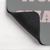 Werk niet hard de slimme motivatie tekstdoelstelli muismat (Hoek)