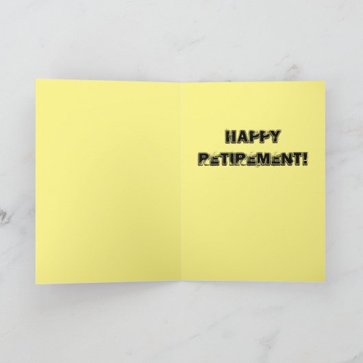 Werk?!? Nooit meer! Raven-afbeelding Kaart (Binnen)