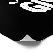 Werk nooit opgeven - Gym, Hustle, Succes Poster (Hoek)