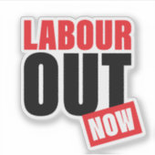 Werk nu uit! sticker (Voorkant)